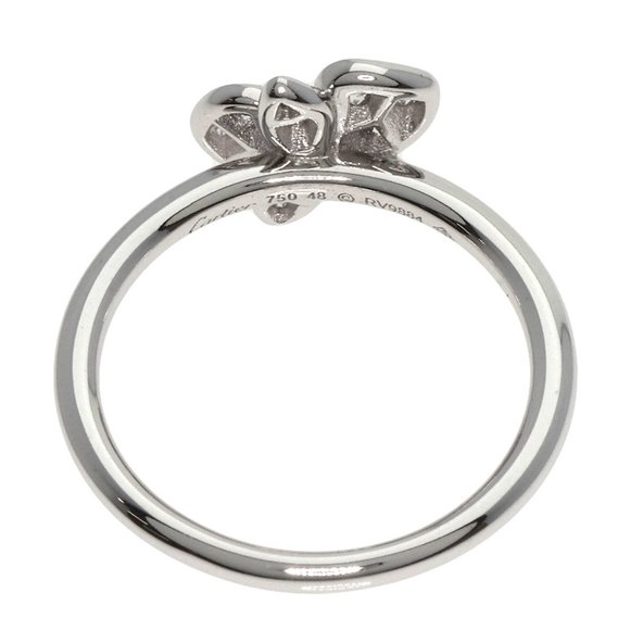 Cartier Caress d'Orchidee Diamond #48 Ring, K18 White Gold, Women's, CARTIER - Picture 4 of 7